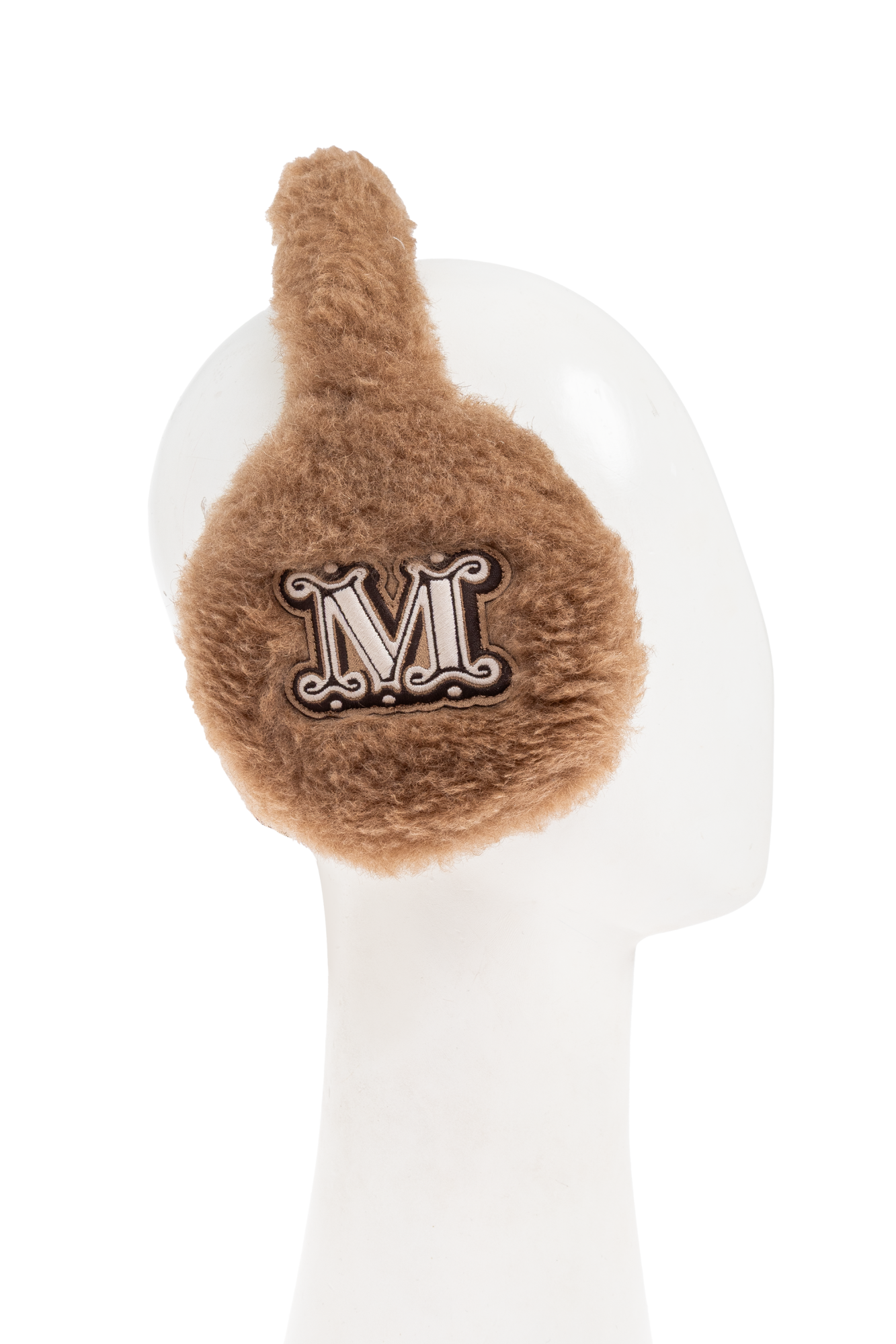 ヘアアクセサリー Max Mara FW25 MUFFY EARMUFF (2524576082600 10739 001) Brown Camel wool earmuffs Max Mara - Vitkac AS